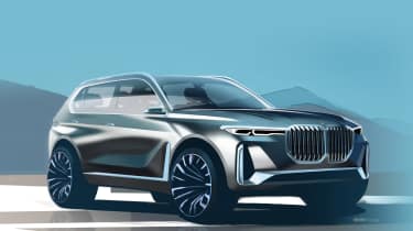 BMW X7 Concept - front/side sketch