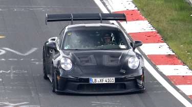 Porsche 911 GT3 RS facelift - front tracking