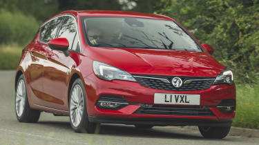 Vauxhall Astra 2019 facelift - front cornering