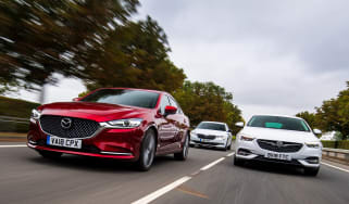 Mazda 6 vs Vauxhall Insignia Grand Sport vs Skoda Superb - header