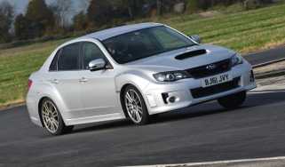 Subaru WRX STi 320R front cornering