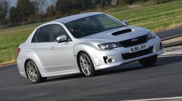 Subaru WRX STi 320R front cornering