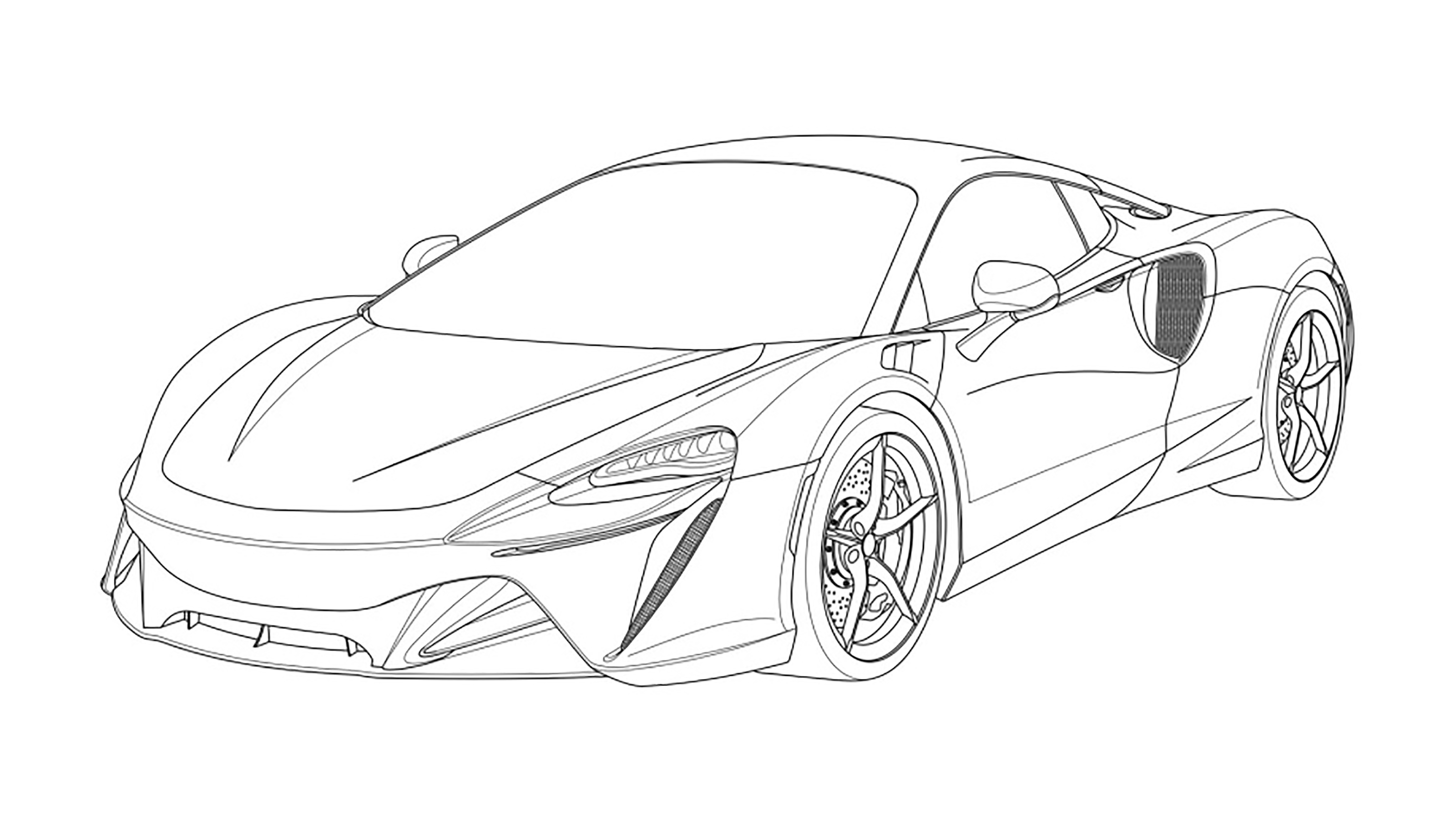 New McLaren V6 hybrid supercar unveiled in patent drawings 