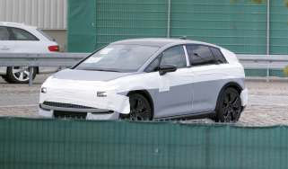 Audi A2 e-tron spy shot - front cornering