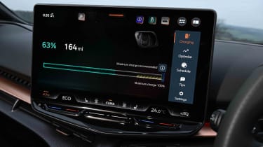 Cupra Tavascan – battery menu