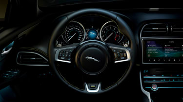 Jaguar XE and XF launched - steering wheel