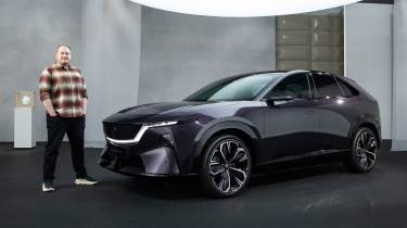 Ellis Hyde with the Mazda CX-6e