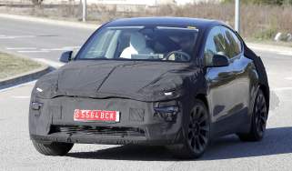 Tesla Model Y (Camouflaged) - front cornering