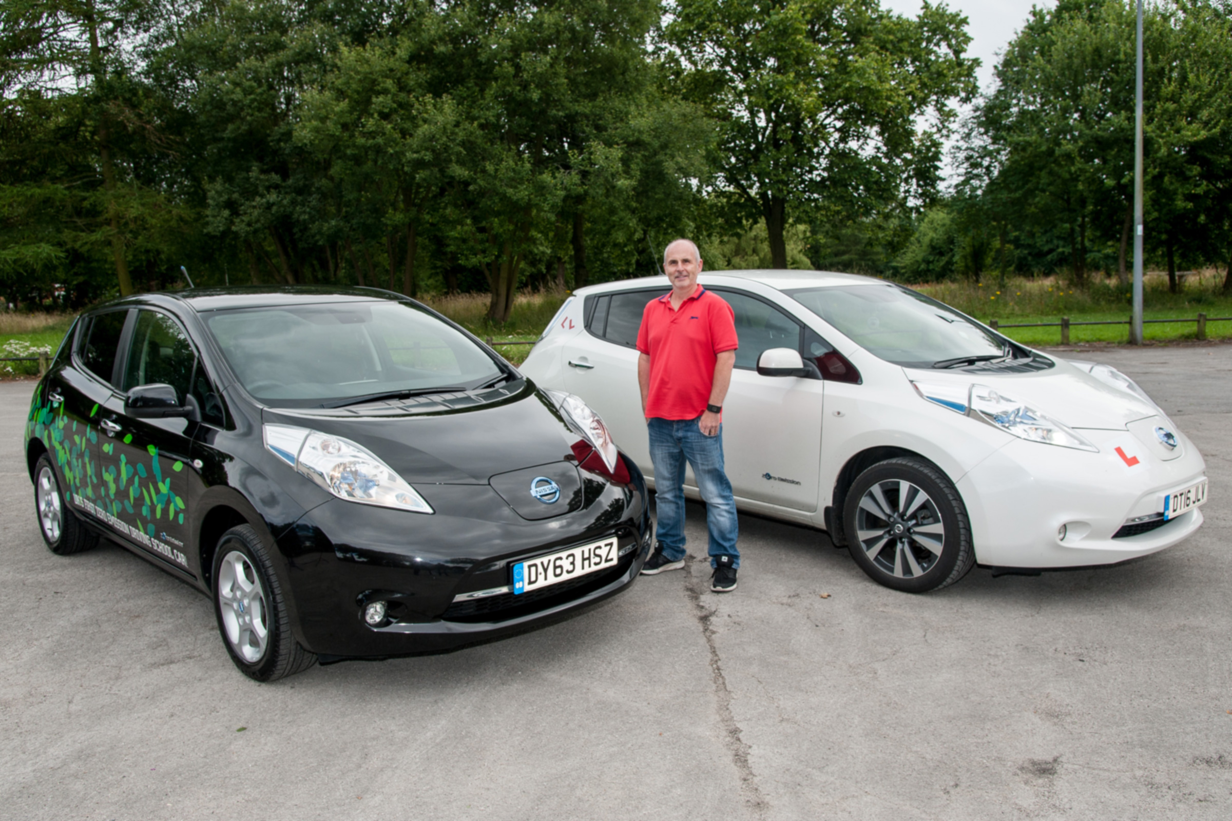 Electric car driving school learning to drive in an EV Auto Express