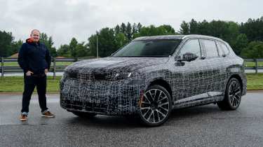 Ellis Hyde with the BMW X5 prototype