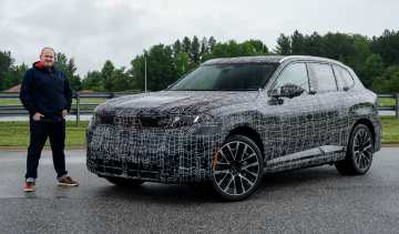 Ellis Hyde with the BMW X5 prototype
