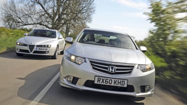 Honda Accord vs Alfa 159 header