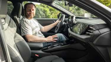 Dave Humphries sat in the Audi A6 allroad Vorsprung