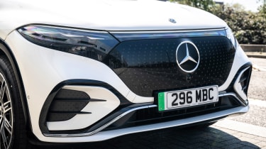 Mercedes EQS SUV UK - front detail