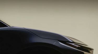 Teaser image of Toyota&#039;s upcoming electric SUV - front 