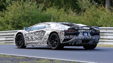 Lamborghini Aventador facelift spied 7