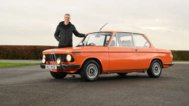 Auto Express deputy editor Richard Ingram and his BMW 2002