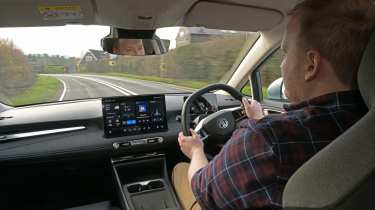 Ellis Hyde driving the MG4 Urban