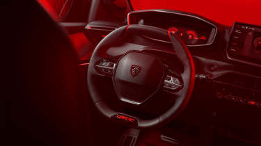 Peugeot E-208 GTi - steering wheel