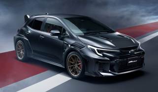 Toyota GRMN Corolla - black front angled