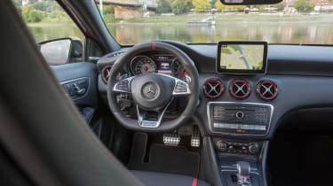 Mercedes-AMG A45 2015 red interior
