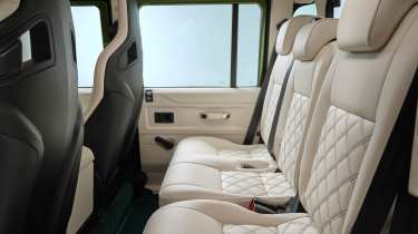 Classic Land Rover Defender V8 Pick-up - rear seats