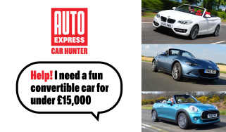 Car Hunter convertibles for under £15,000 - header image