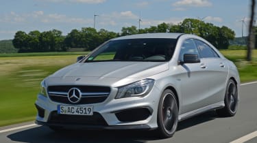 Mercedes CLA 45 AMG front tracking