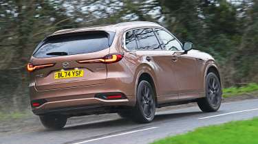 Mazda CX-80 Homura Plus - rear cornering