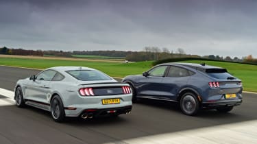 Ford Mustang Mach 1 vs Ford Mustang Mach-E - rear