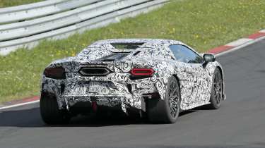 New Lamborghini Temerario Spyder testing on the Nurburgring - rear