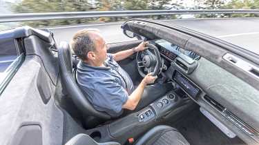 Thomas Geiger driving the Maserati MCPura Cielo 