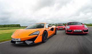 McLaren 570S vs Porsche 911 vs Audi R8 - group header