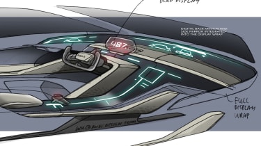 Audi RSQ e-tron Concept - interior passenger side
