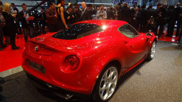 Alfa Romeo 4C rear three quarters at Geneva Motor Show