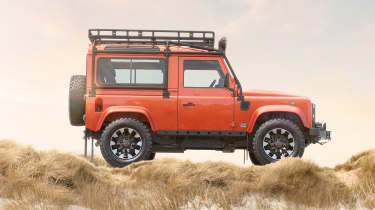 Land Rover Defender V8 90 by Works Bespoke - side static