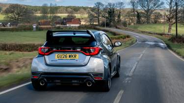 Toyota GR Yaris Aero 2026 - driving rear