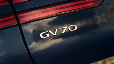 Genesis Electrified GV70 long termer - rear badge