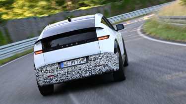 Hyundai Ioniq 3 prototype - rear cornering