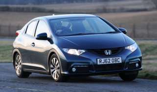 Honda Civic front cornering