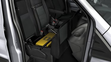 Ford Transit under seat storage