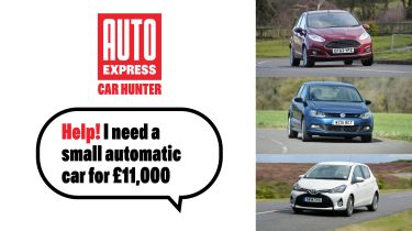 Used car hunter - small automatic cars for £11,000 - header image 