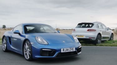 Porsche track battle