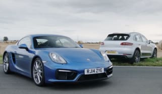 Porsche track battle