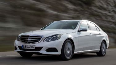 Mercedes E-Class saloon front tracking