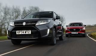 Suzuki Vitara and Mazda CX-30 - front tracking