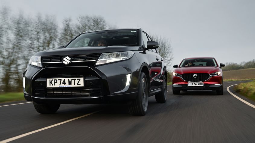 image of "Suzuki Vitara 1.4 Boosterjet Ultra and Mazda CX-30 2.5 SkyActiv G Exclusive-Line - pictures"