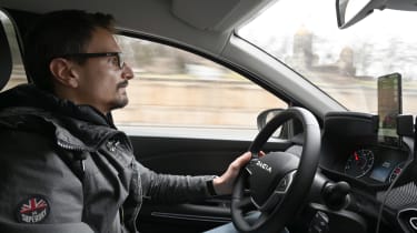 Dacia Jogger road-trip - Matt Robinson driving