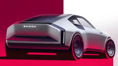 Skoda 110R concept - rear 3/4 render