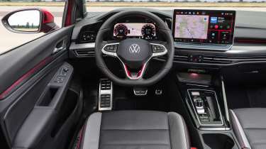 New Volkswagen Golf GTI interior driver view